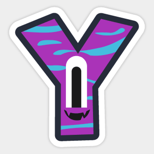 Y Letter Sticker